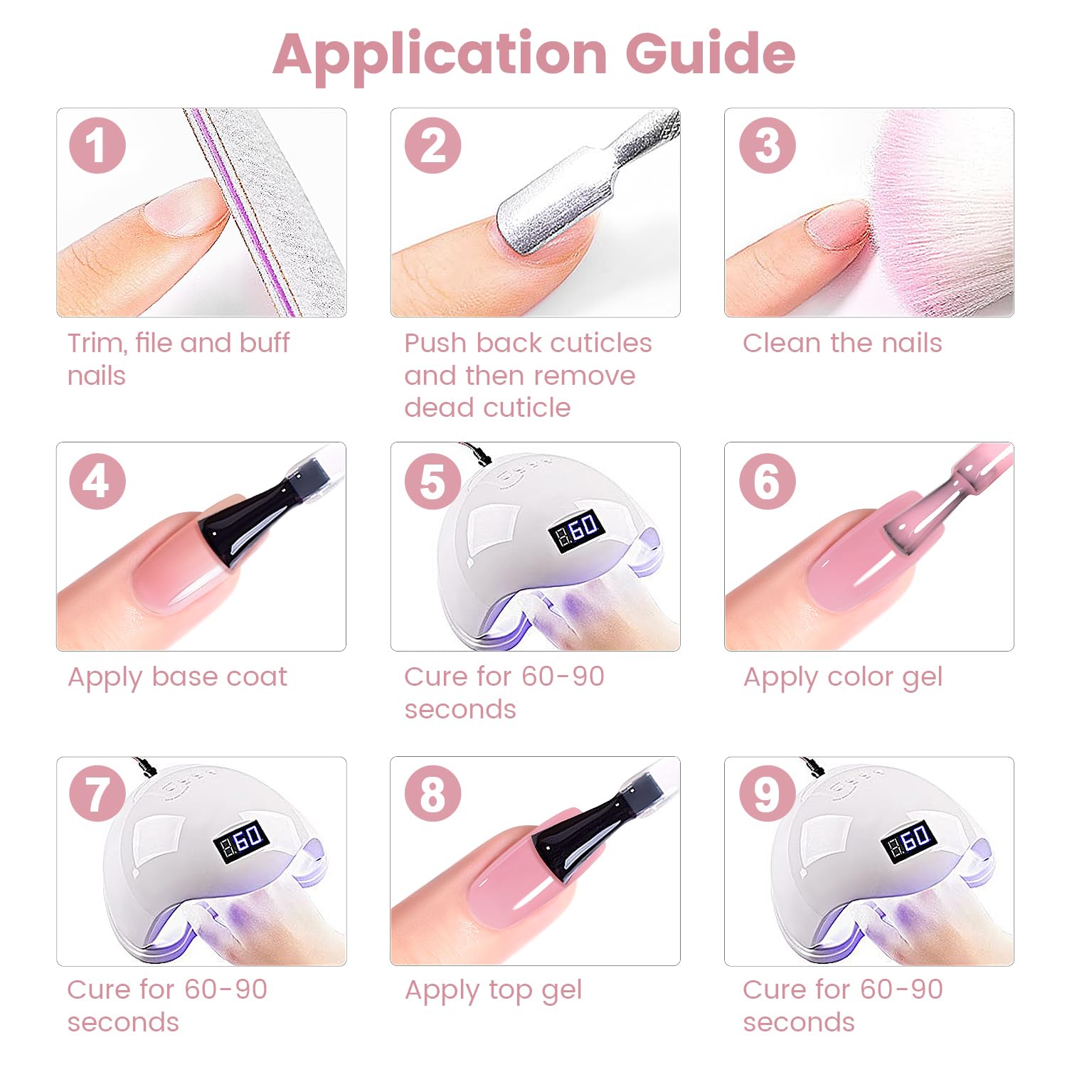 RARJSM nude jelly gel nail polish home manicure setup for DIY salon quality