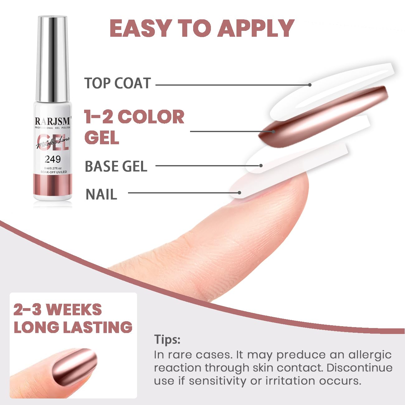 RARJSM glitter line detail showcasing gold accent in nail art