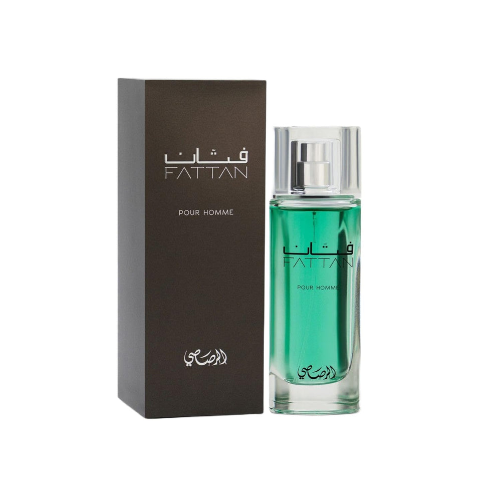 RASASI Fattan Pour Homme bottle front view for everyday refined style.