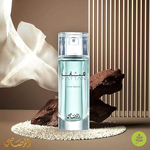 RASASI Fattan Pour Homme packaging box highlights gift-worthy presentation.