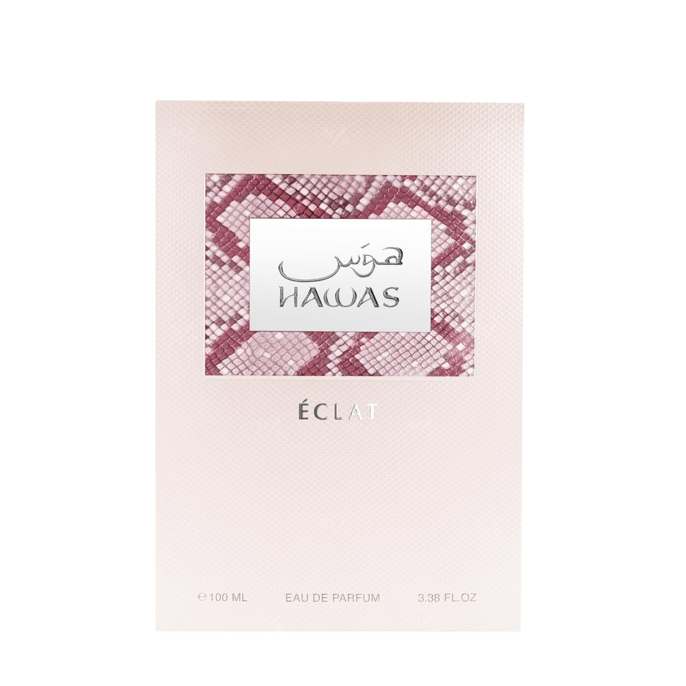 Rasasi Hawas Eclat packaging radiates gifting-ready luxury for special occasions