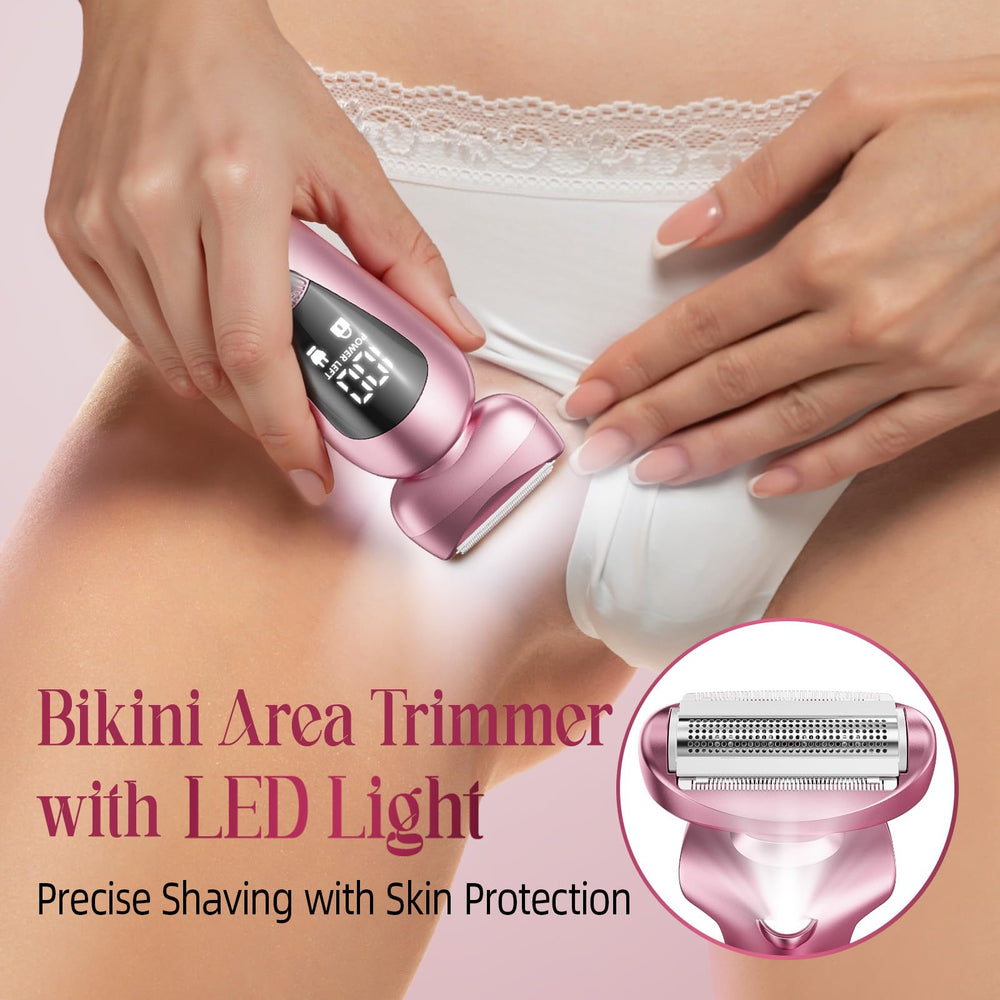 Rategist electric bikini trimmer USB-C charging port enabling quick recharge.