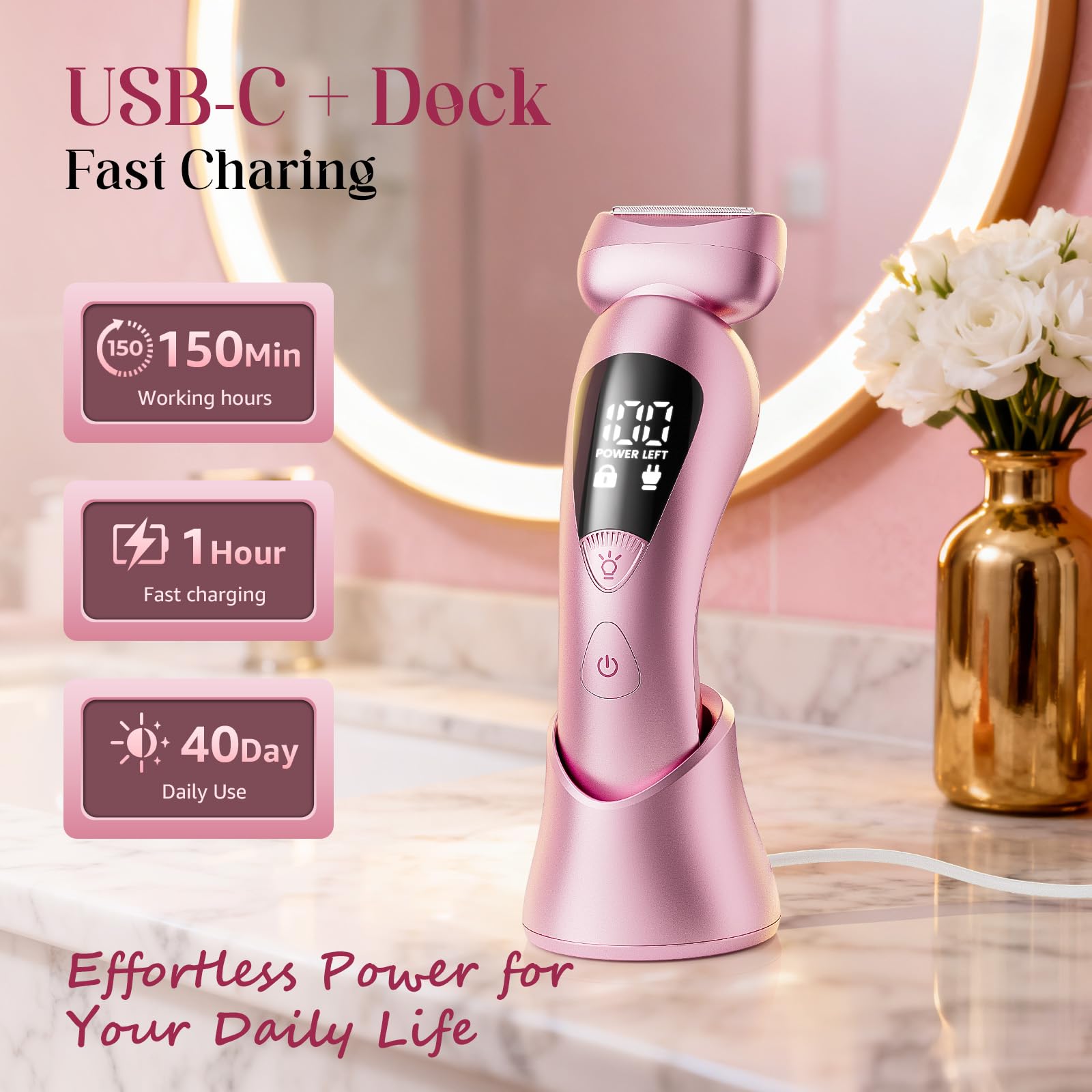 Rategist electric bikini trimmer wet-dry versatility ideal for showers or travel.