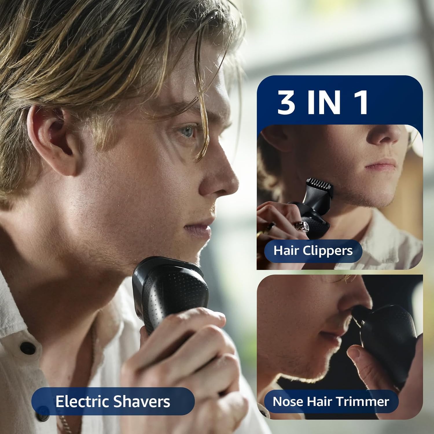 Rategist IPX7 waterproof design supports wet and dry shaving