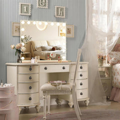 Ratsamee magnifying mirror 10X detachable for detailed makeup work.