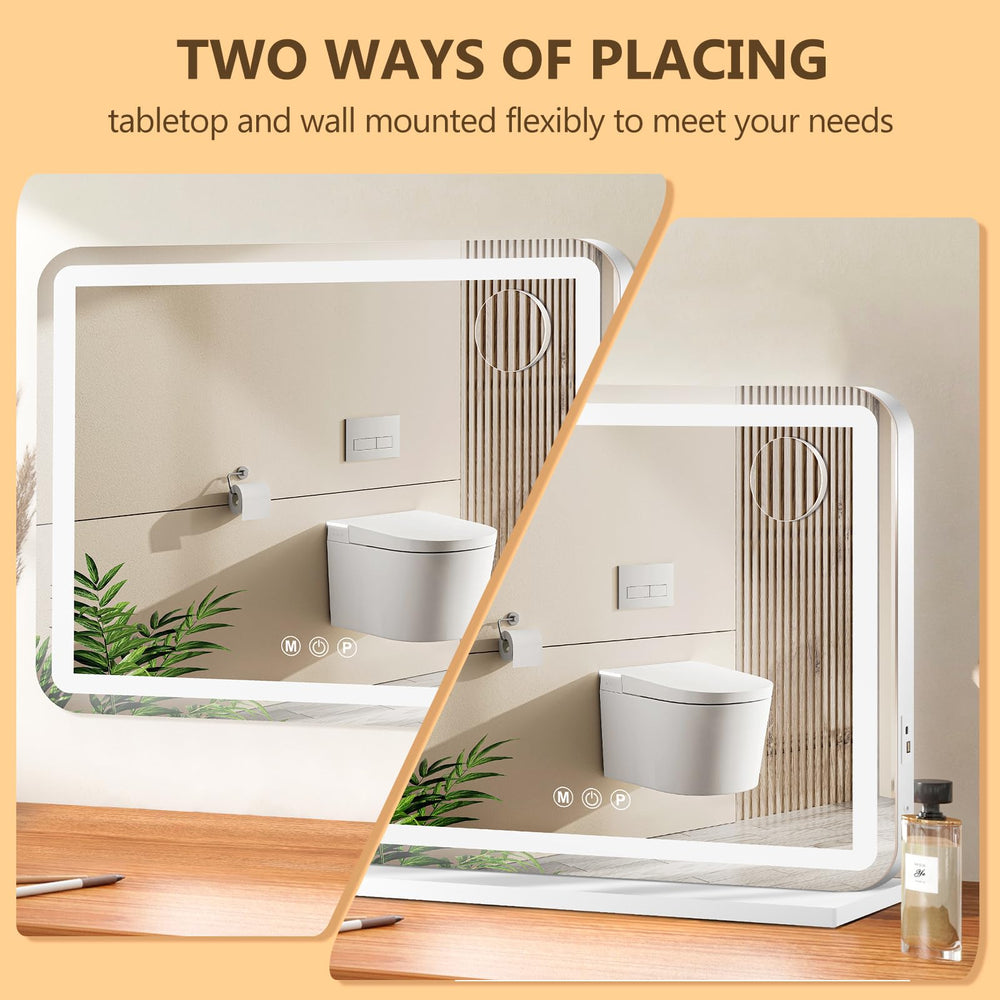 Ratsamee aluminium-frame vanity mirror combines durability with sleek design.