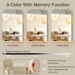 Ratsamee vanity mirror side USB port for easy device charging.