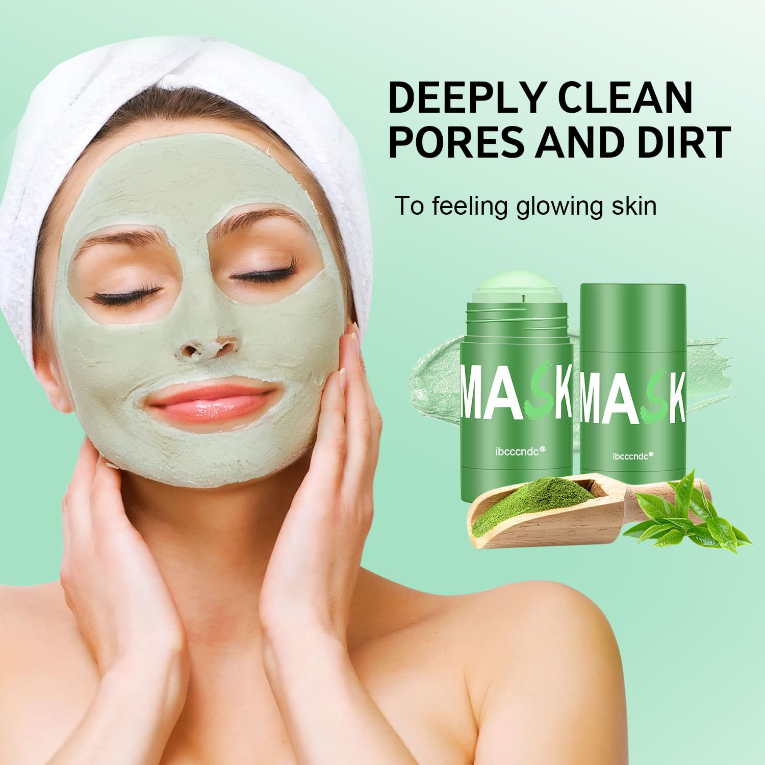 RATYMON Green Tea Face Mask unisex use suitable for all skin types