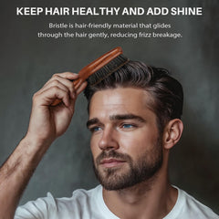 RAVEGO hair brush wood grain emphasizes natural materials and durability