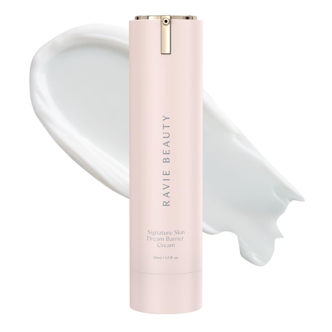 Ravie Beauty Signature Skin Dream Barrier Cream bottle pump for quick absorption and hydration.