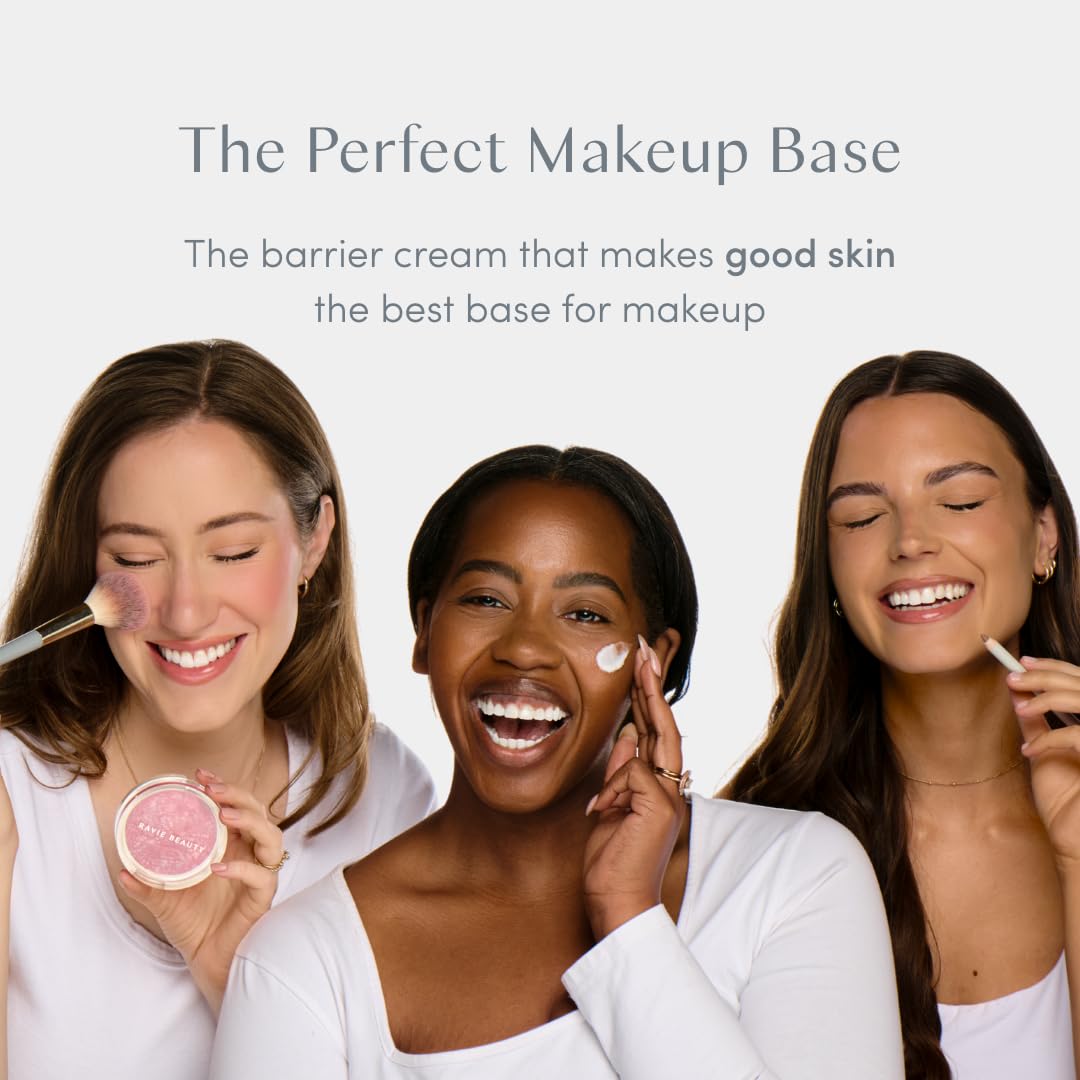Vegan, cruelty-free Ravie Beauty formula shown as dermatologist-tested product.