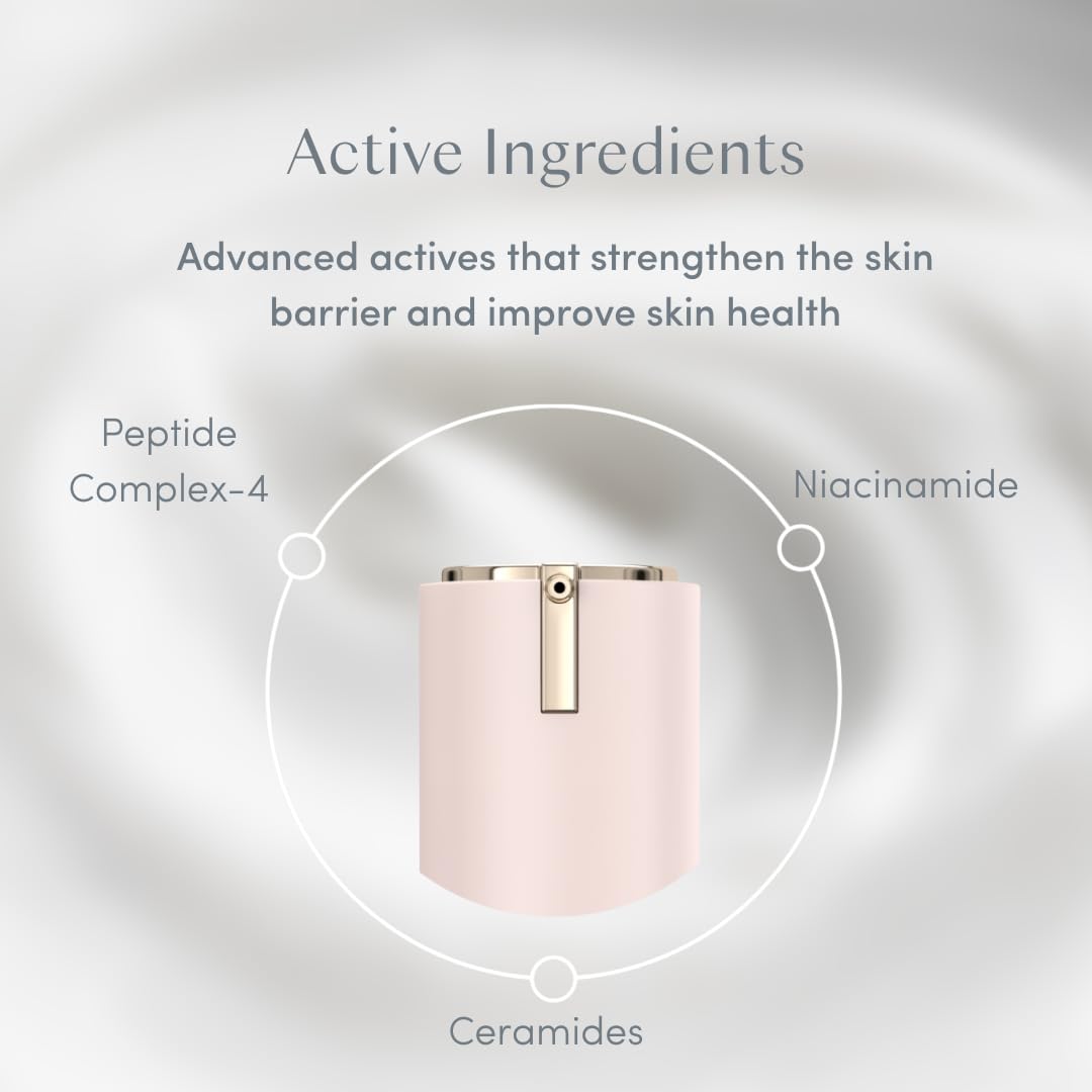 Hydration droplets illustrate +228% hydration after one use with Ravie Beauty cream.