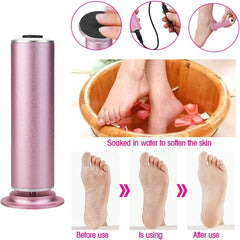 Ravifun foot file replacement sandpaper discs highlight easy swap for personalized exfoliation.