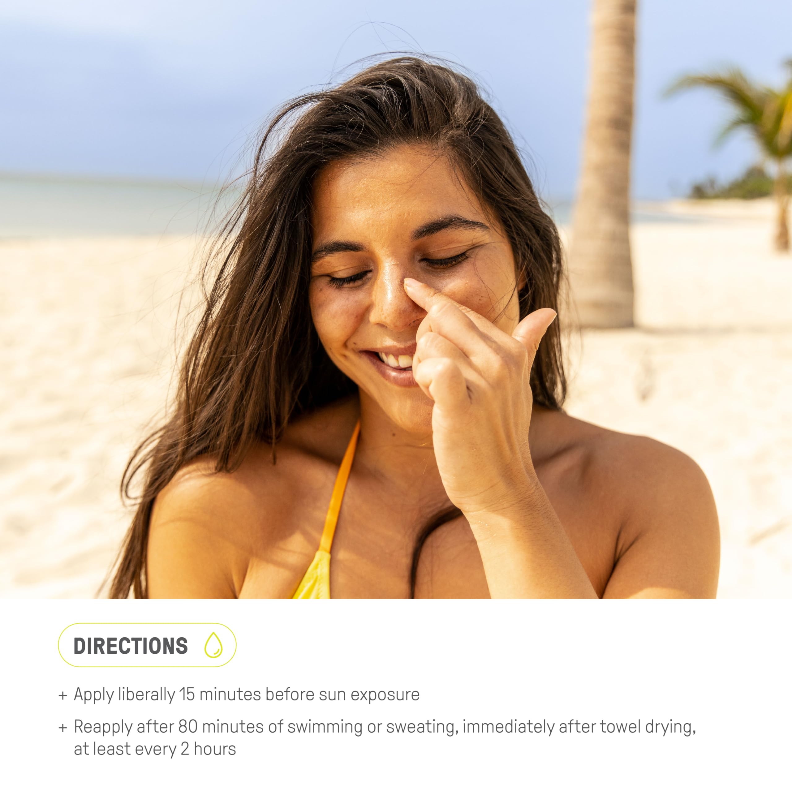Raw Elements daily moisturizer application yields a velvety matte finish.