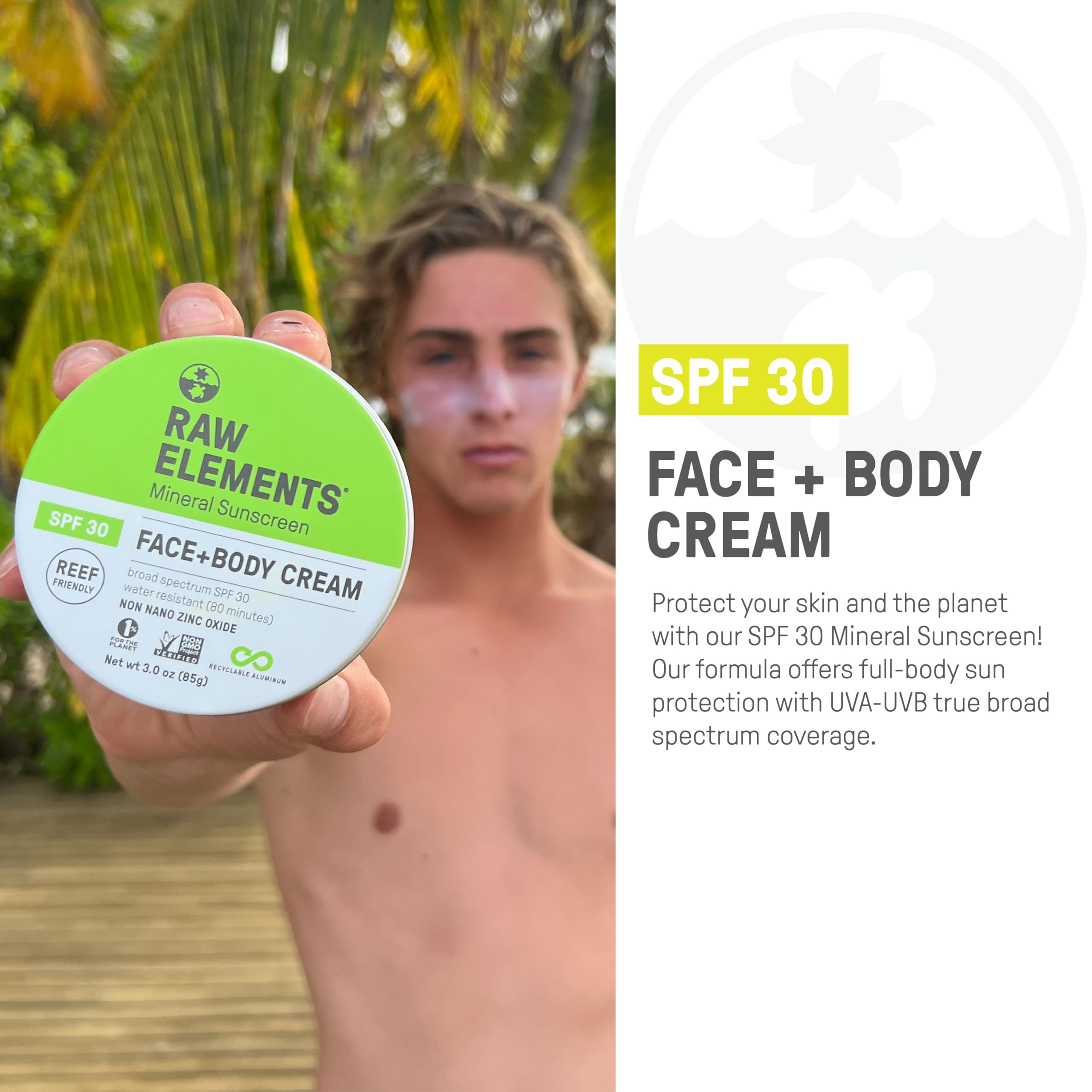 Raw Elements reef-safe zinc oxide ingredient highlight for nature-friendly sun protection