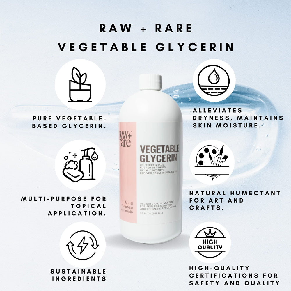 Raw Plus Rare glycerin pour spout for convenient DIY use