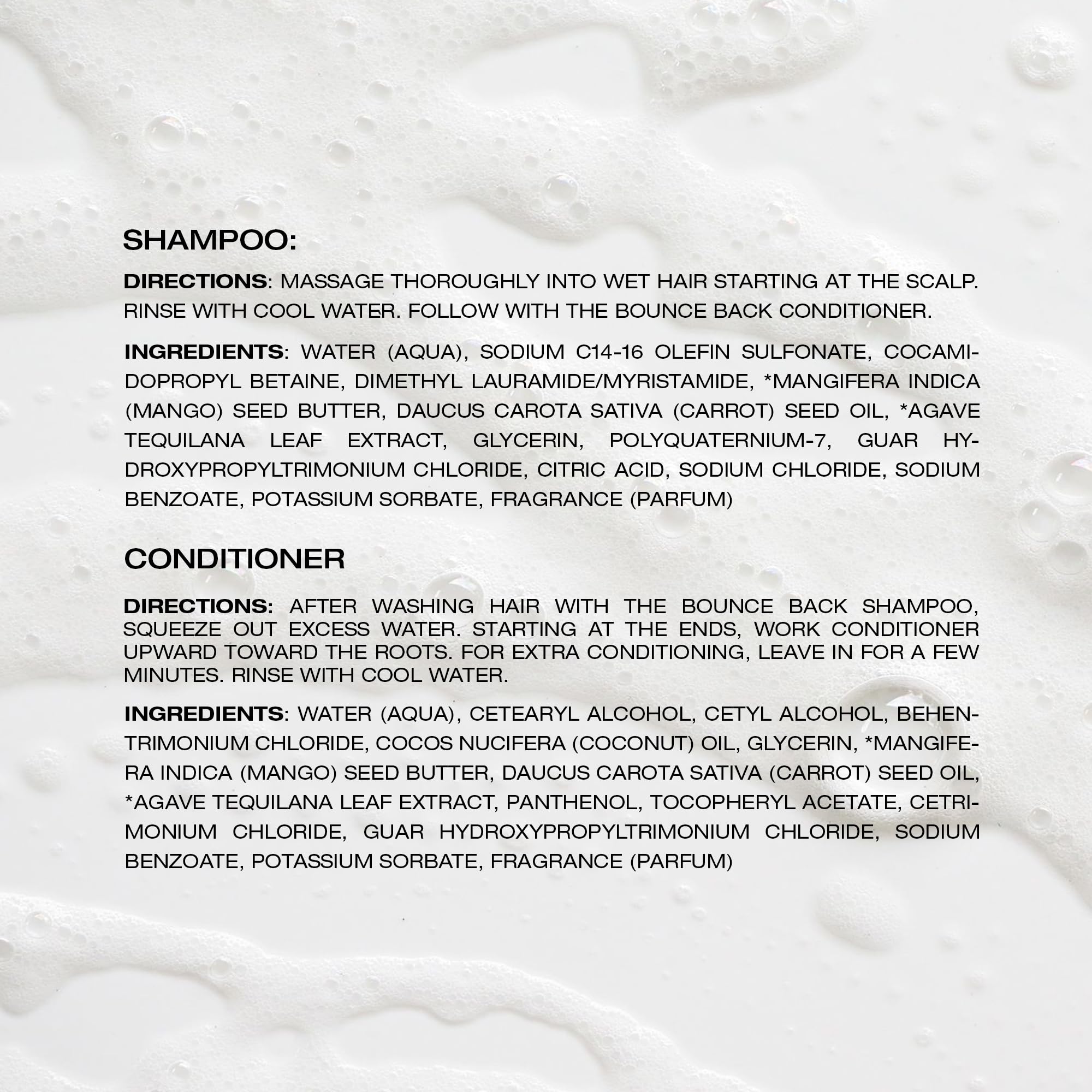 RAW SUGAR conditioner creates softer, more manageable hair