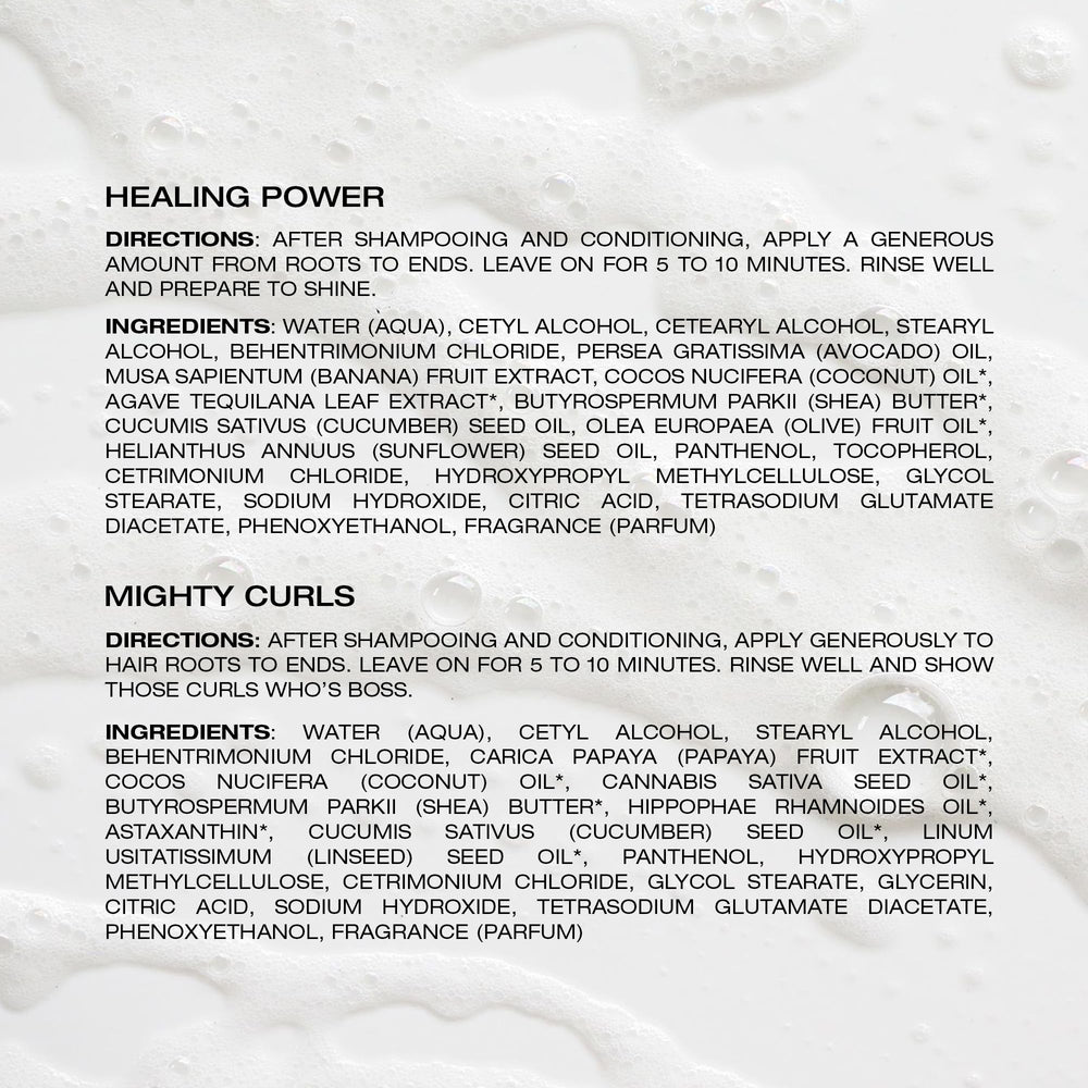 Raw Sugar Hair Masque avocado oil provides deep hydration