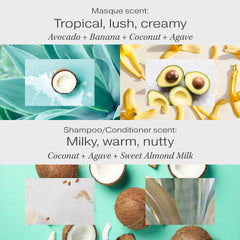 RAW SUGAR Moisture Smoothie shampoo closeup highlighting sulfate-free formula.