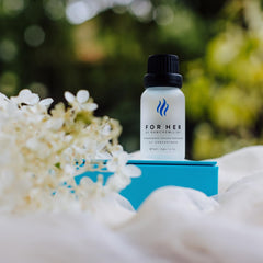 RawChemistry for Her droplet application shows precise use and long-lasting scent.