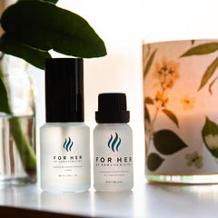 RawChemistry For Her gift set packaging highlights a luxurious aromatics experience for gifting