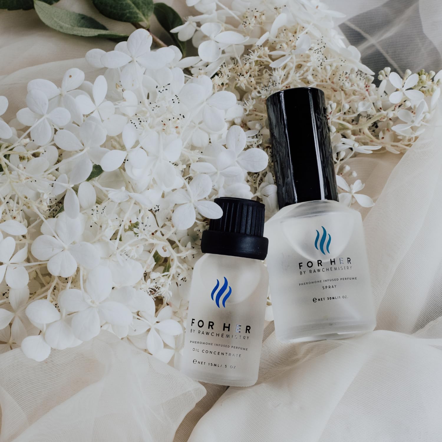 RawChemistry For Her label detail emphasizes design and premium ingredients