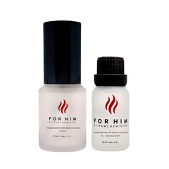 RawChemistry for Him Set bottle-pour features an ergonomic design for easy application.
