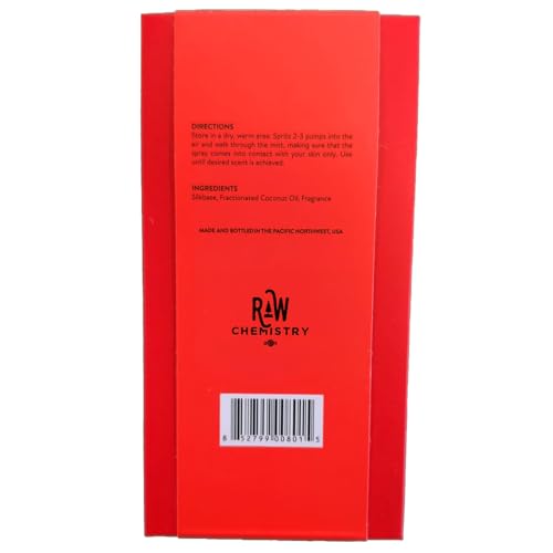 RawChemistry For Him spray application shows easy use and lasting presence during evenings.