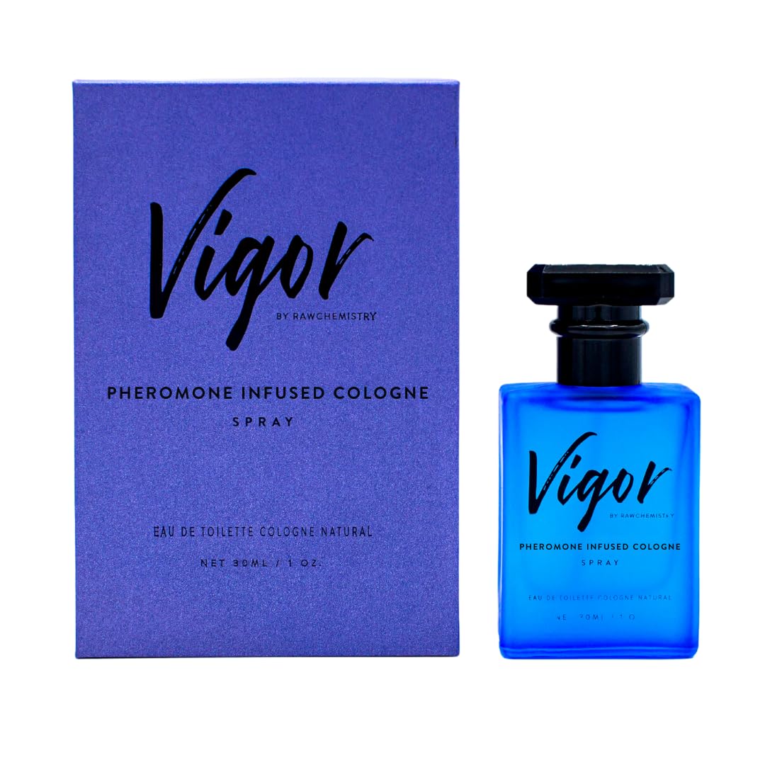 RawChemistry Vigor bottle closeup showcases premium masculine fragrance for daily wear