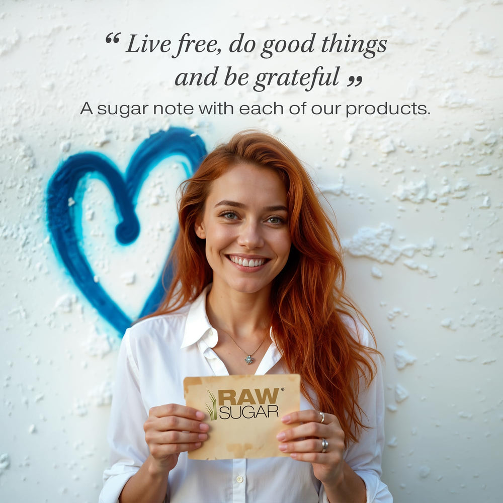 RAW SUGAR cruelty-free label - ethical beauty choice for clean living hair care.