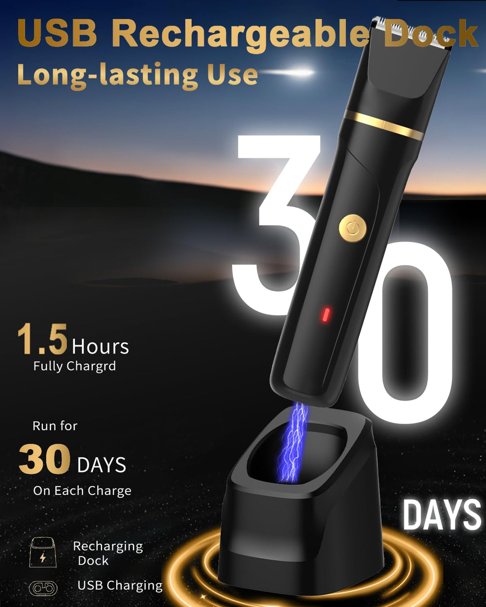 RAXMETRY USB rechargeable battery with long run time