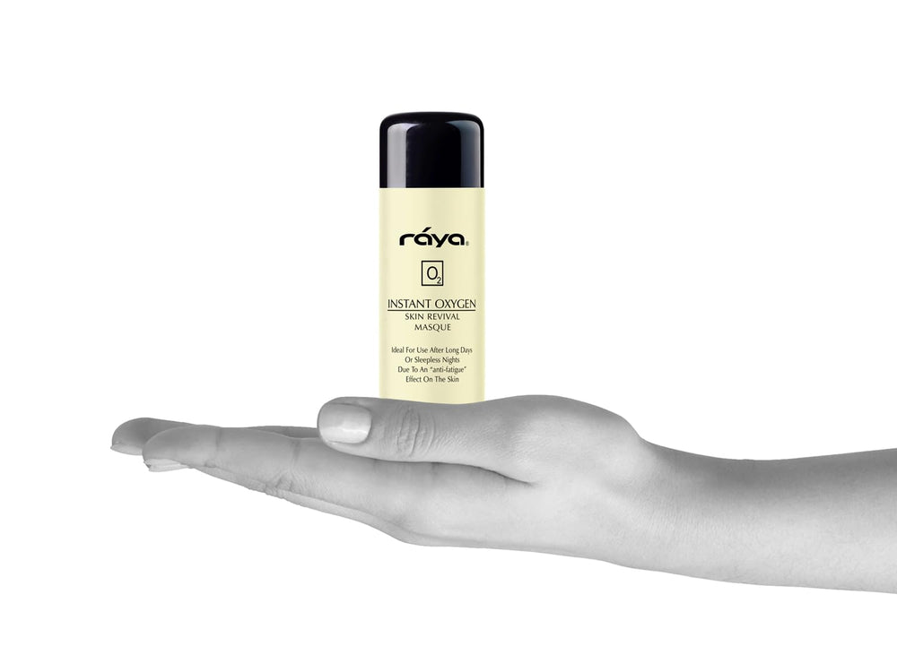 Raya Instant Oxygen Skin Revival Masque all-skin-types label confirms universal suitability