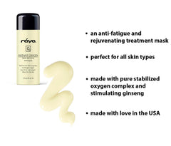 Raya Instant Oxygen Skin Revival Masque closeup texture suggests lightweight, comfortable wear