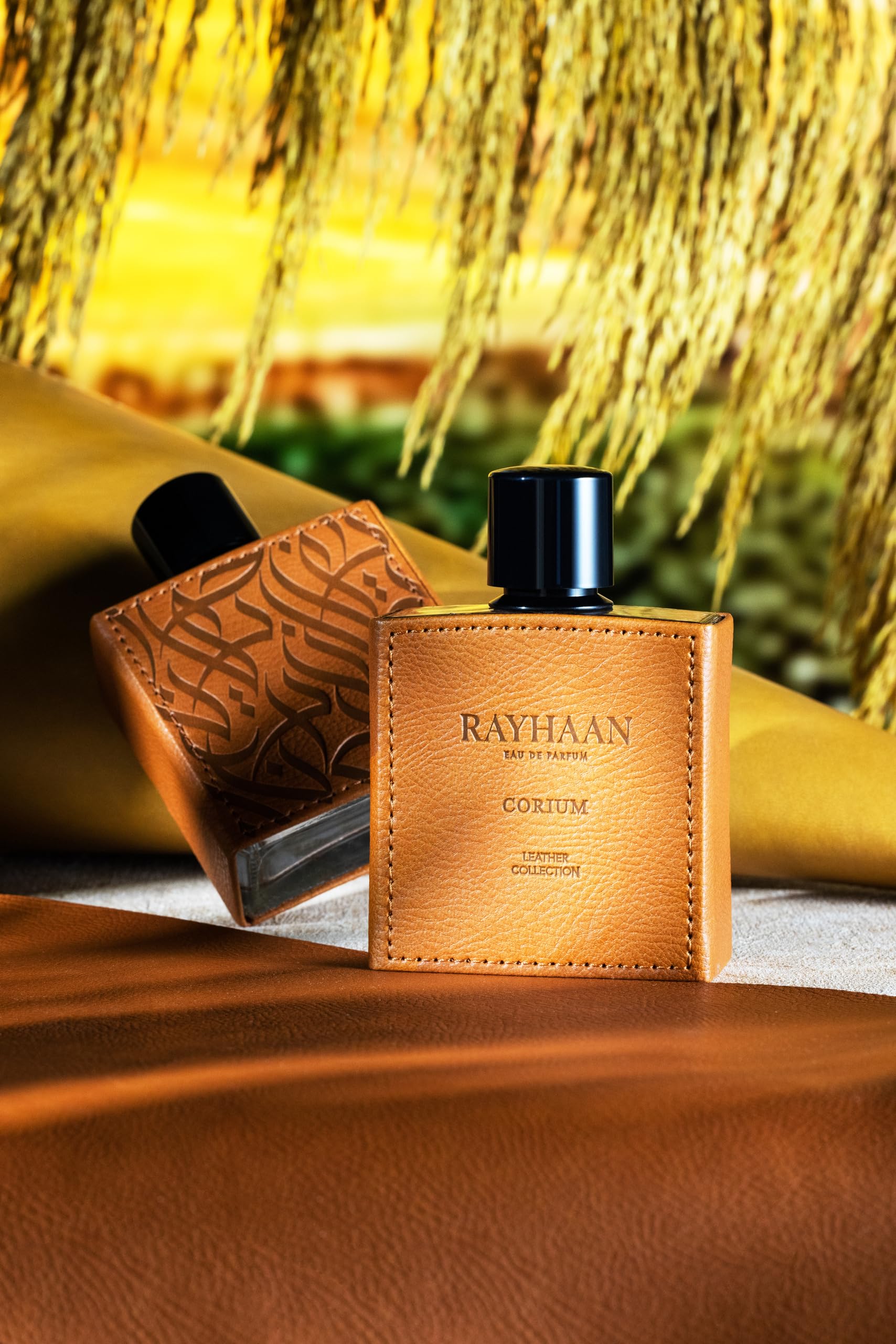 Rayhaan Corium for Men spray application for quick refresh.