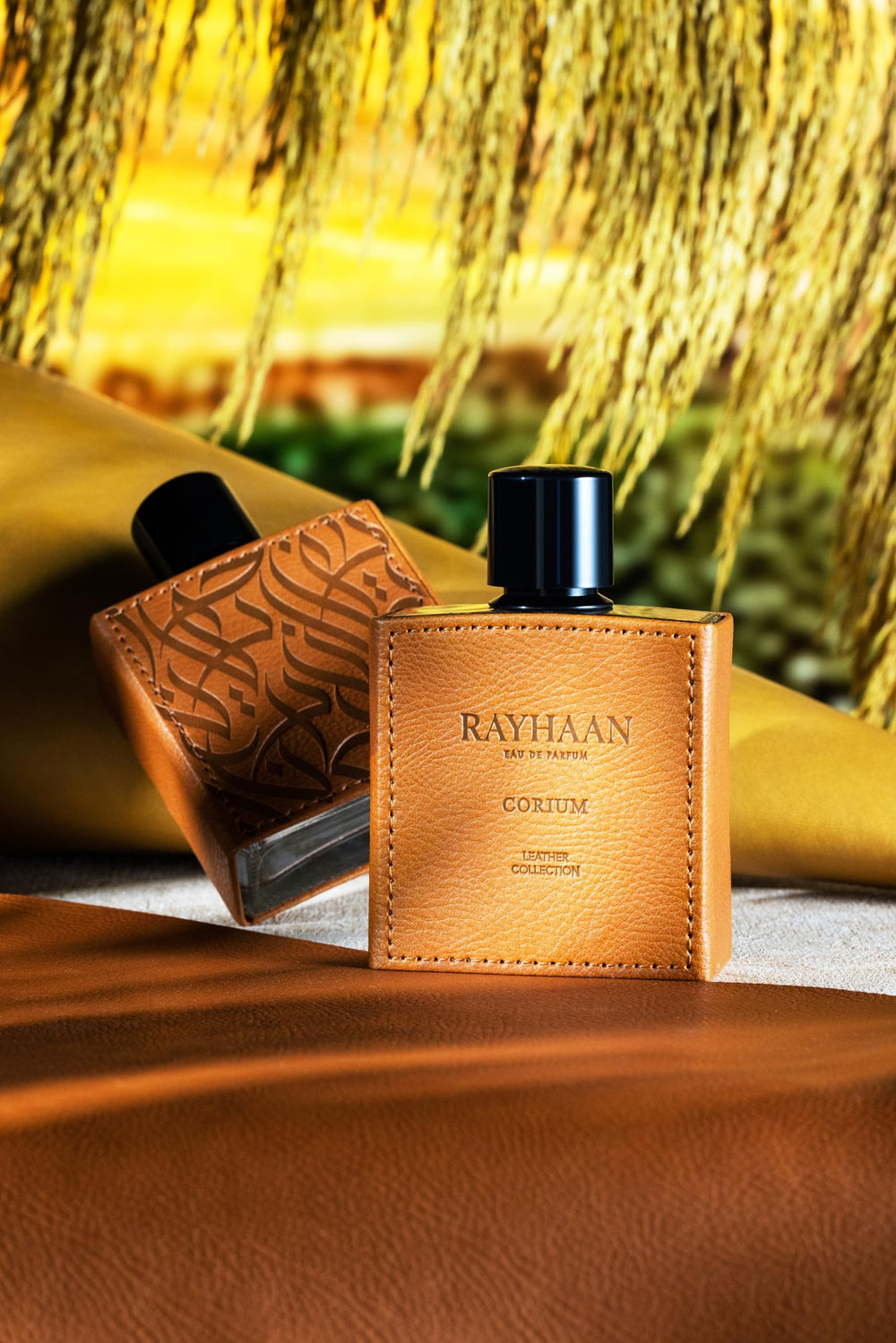Rayhaan Corium for Men spray application for quick refresh.