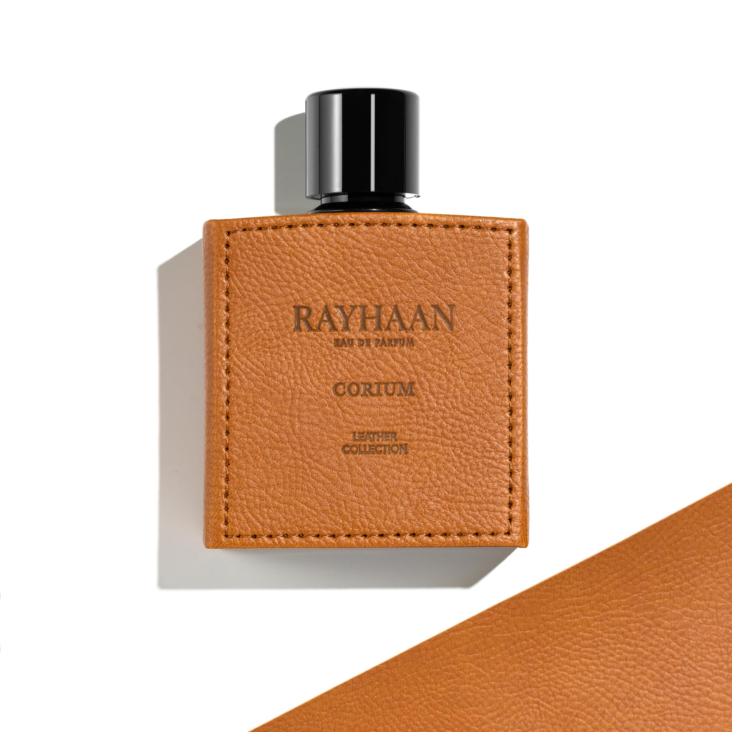 Rayhaan Corium for Men aroma notes: chestnut, sage, leather.