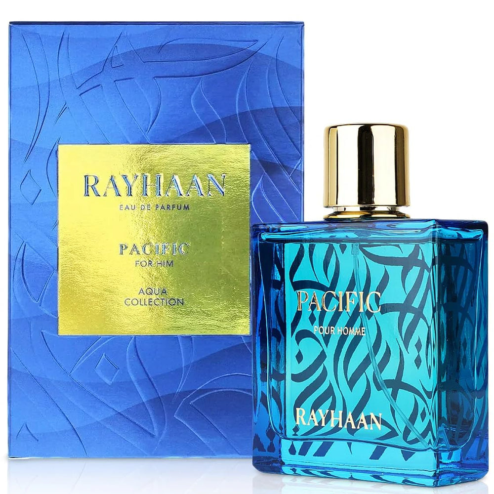 RAYHAAN Pacific for Men base-woody-marine displays masculine warmth.
