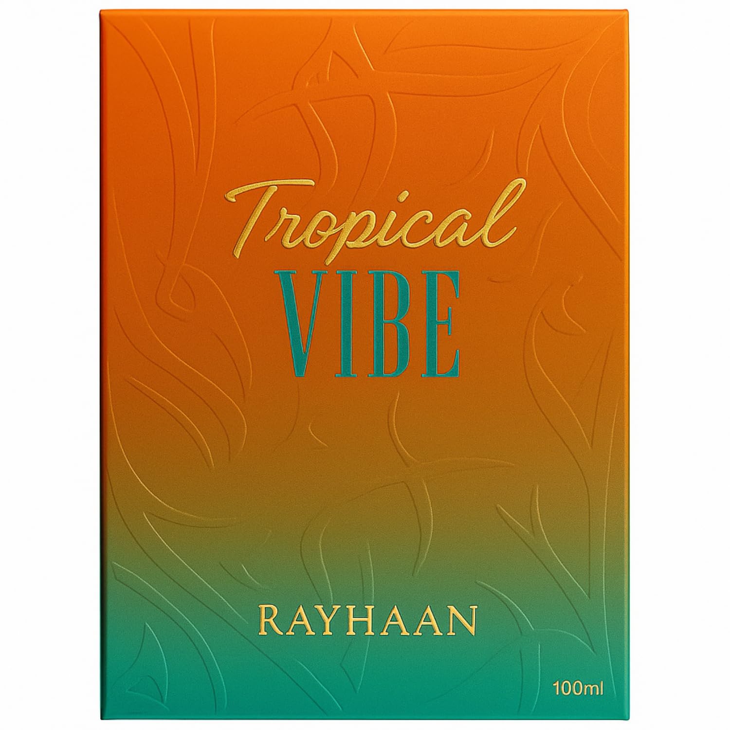 Rayhaan Tropical Vibe spray application demonstrates easy mist for long-lasting fragrance.