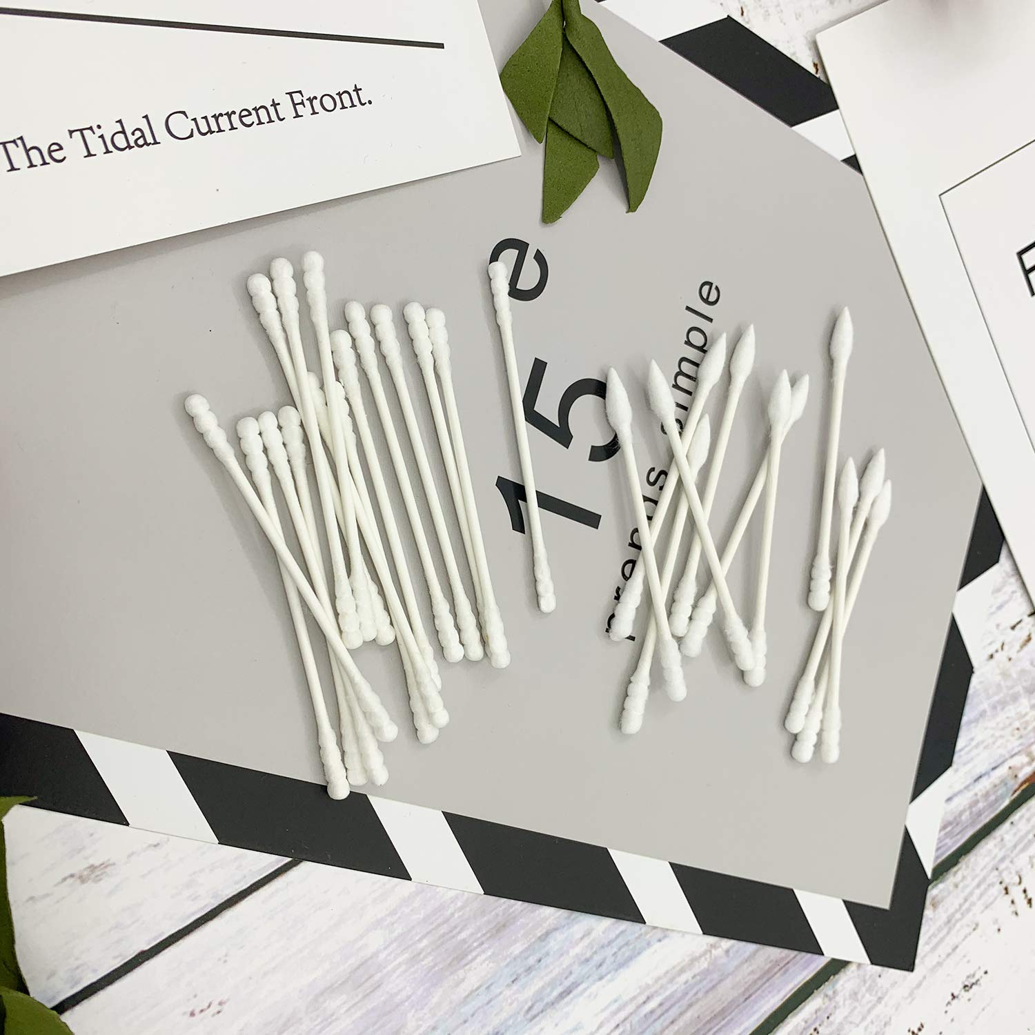Rayhee cotton swabs ready for beauty application and precise makeup work.
