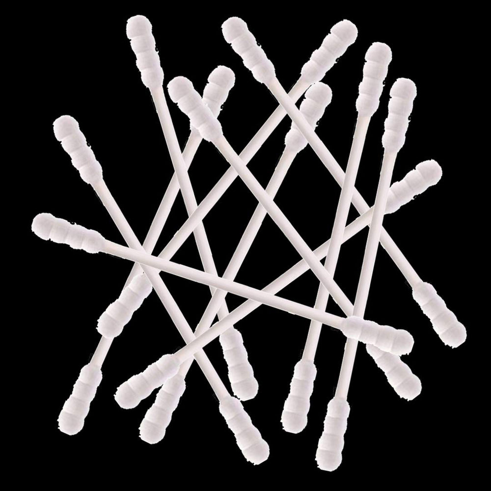 Rayhee cotton swabs double spiral head packaging for easy restocking.