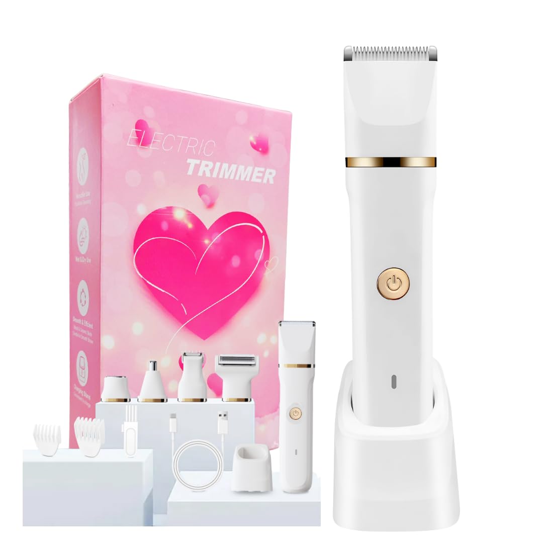 RaysDanc 5-in-1 bikini trimmer attachments for versatile face, body, and bikini grooming