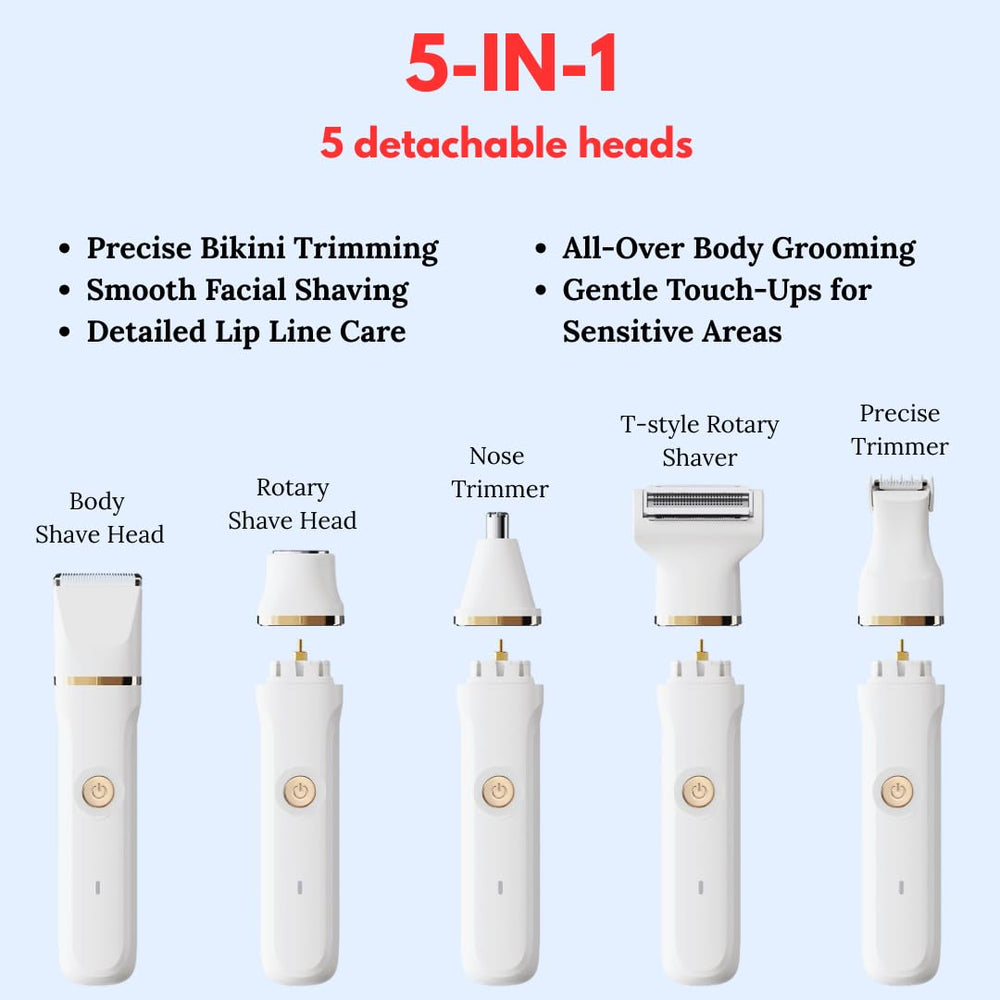 RaysDanc IPX7 waterproof design enables wet and dry shaving in the shower