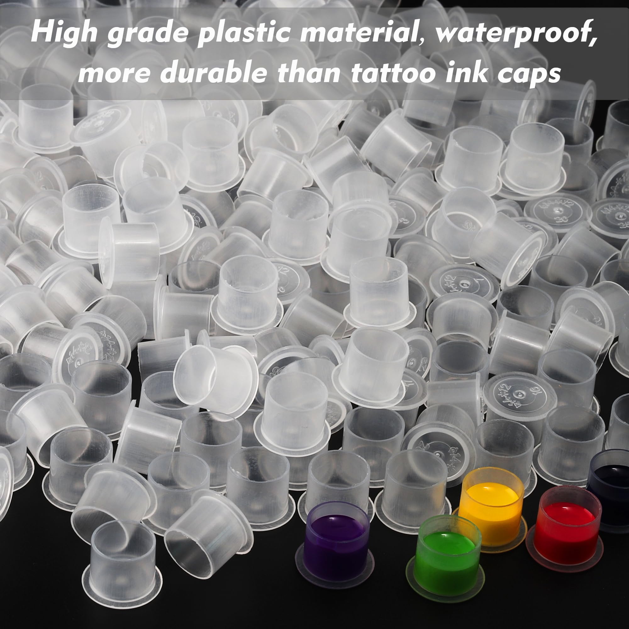 Rayyl ink caps provide stable bases to prevent spills.