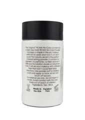 RCMA No-Color Powder under studio lighting shows no flashback, camera-ready finish.