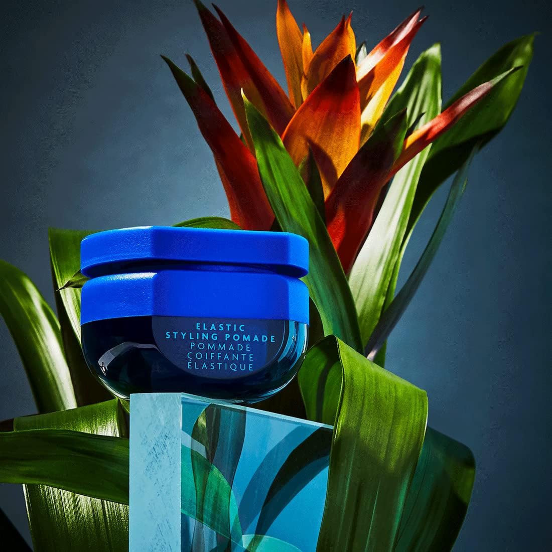 R+Co BLEU Elastic Pomade short hair style close-up