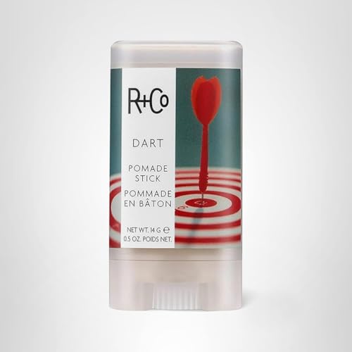 R+Co Dart Hair Wax Stick creating groomed streaks