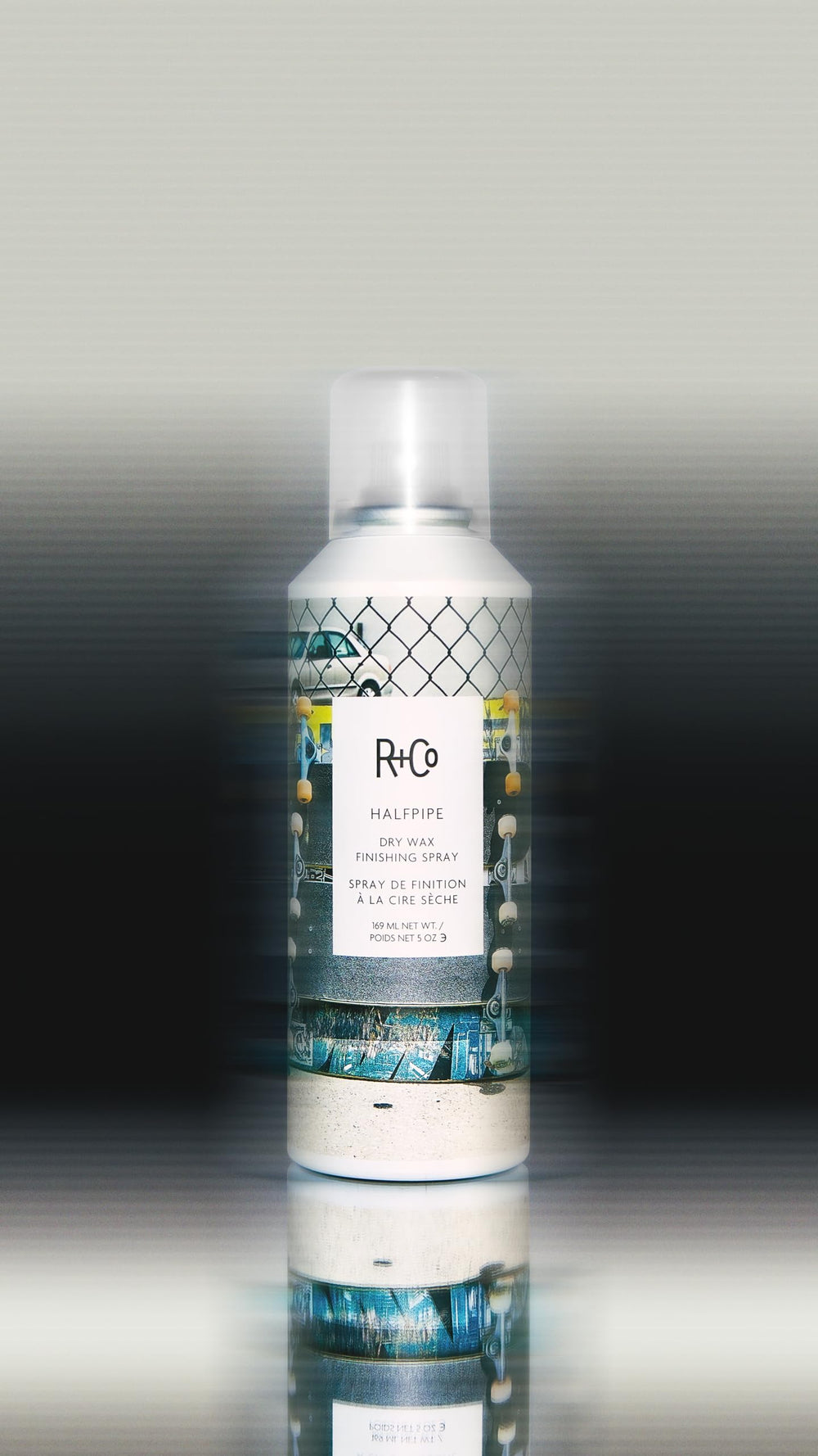 R+Co Halfpipe hair texture with volume, separation, and natural shine.