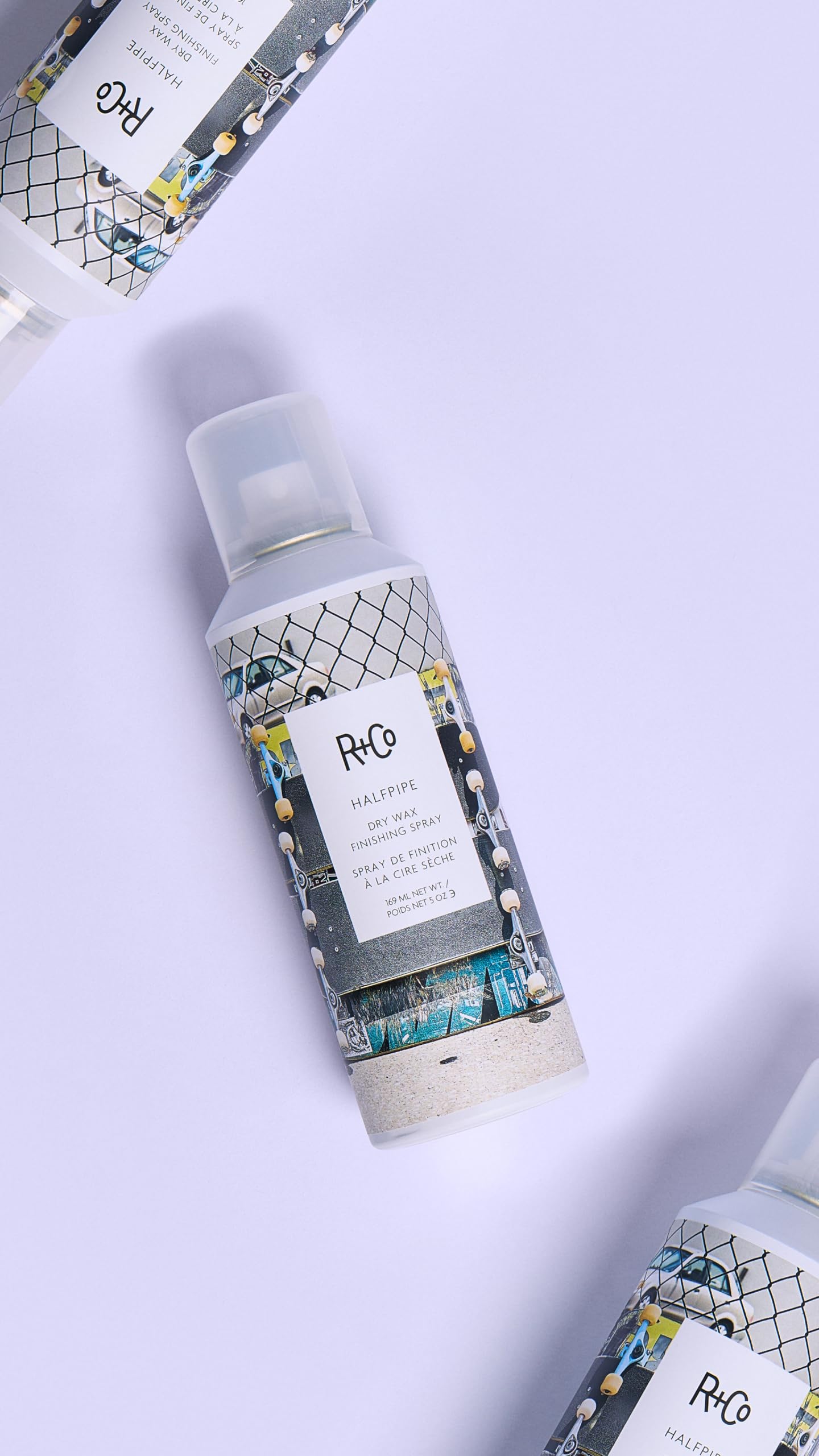 R+Co Halfpipe spray application demonstrates controlled mist for texture and lift.