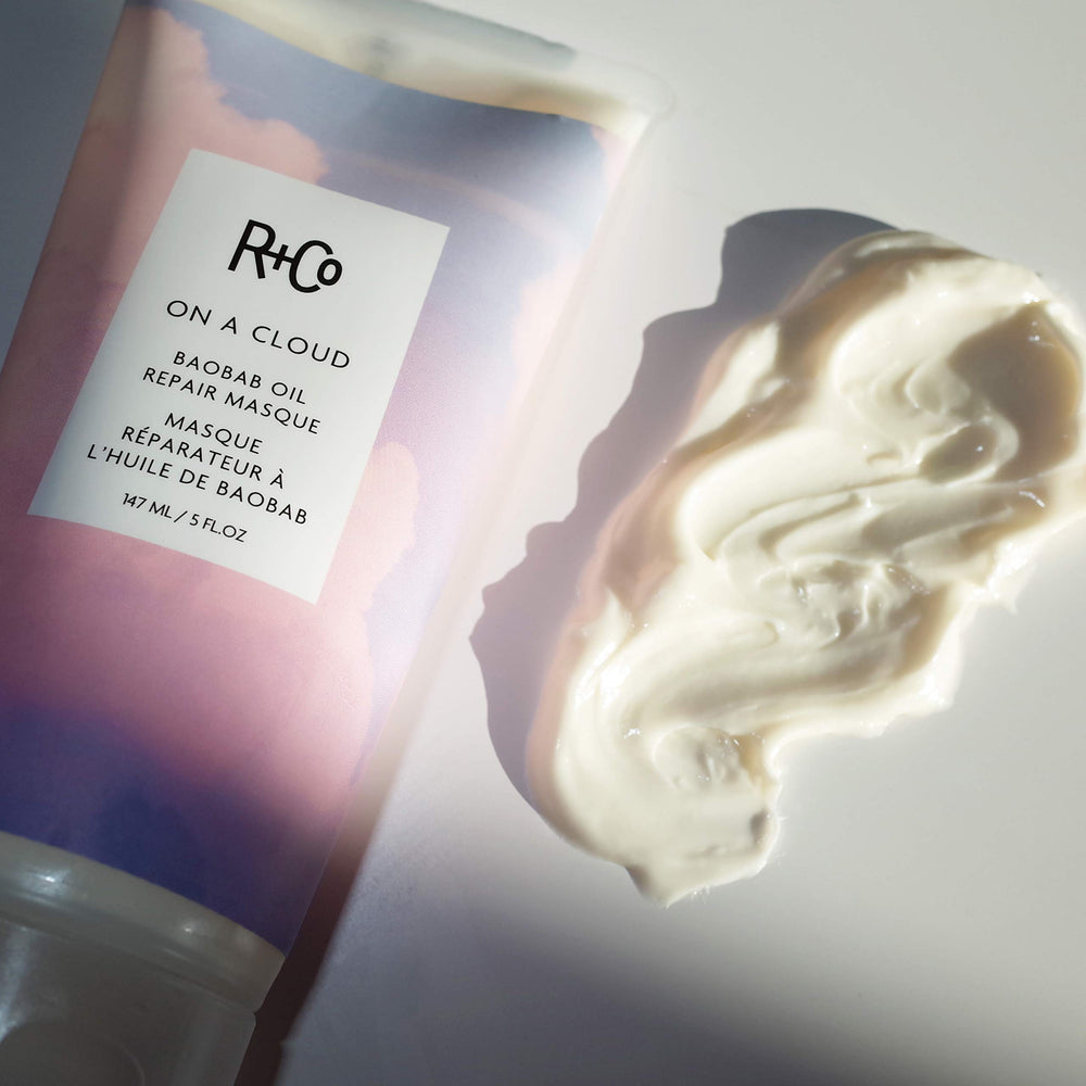 R+CO On A Cloud Baobab Oil Repair Masque hair application scene
