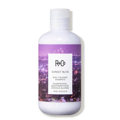 R+Co Sunset Blvd shampoo bottle front for daily brightening
